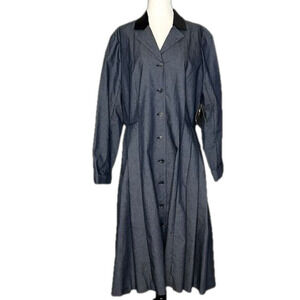 NWT Vintage Liz Claiborne Women's Button Down Dress Duster Coat